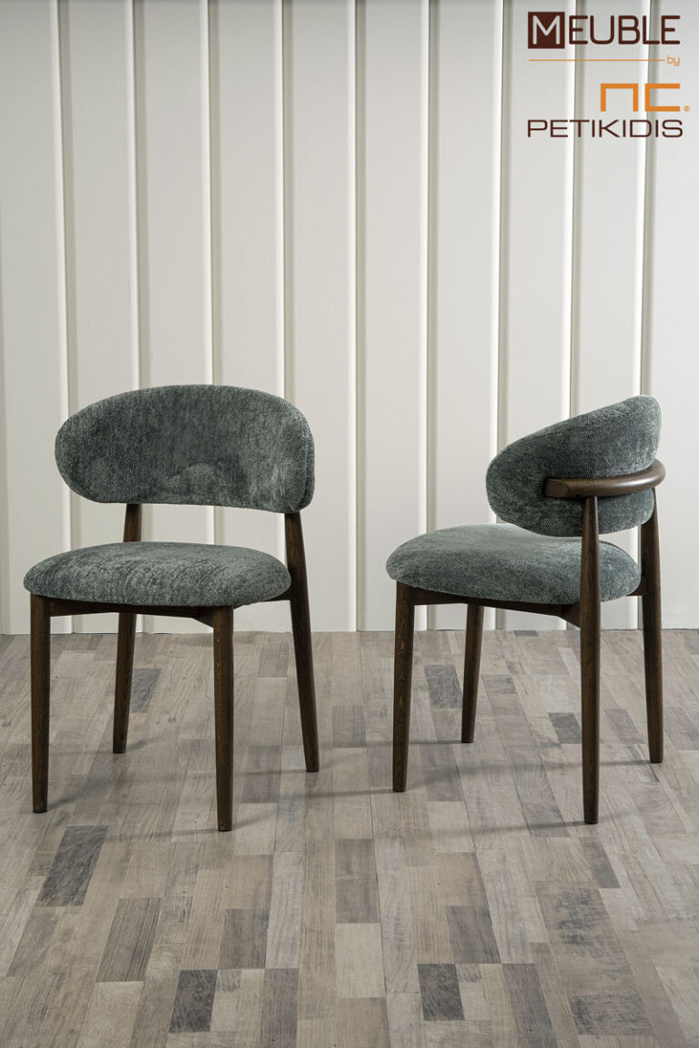 Καρέκλα Tender από μασίφ ξύλο οξιάς και ύφασμα αλέκιαστο αδιάβροχο. Διατίθεται σε μεγάλη ποικιλία χρωμάτων και υφασμάτων.