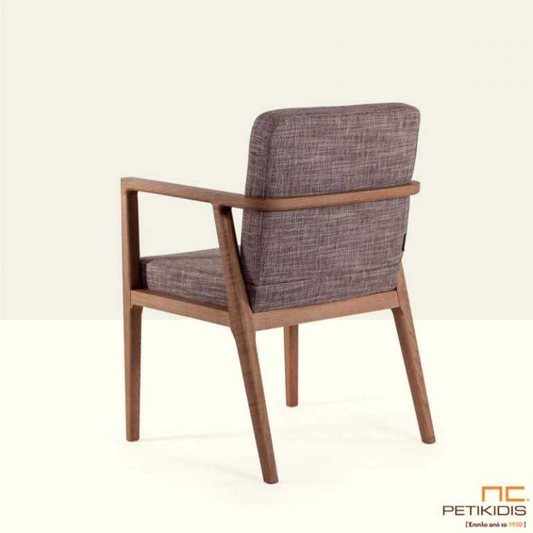 Καρεκλοπολυθρόνα MORONA (A71) - Ύφασμα & Ξύλο Δρυς