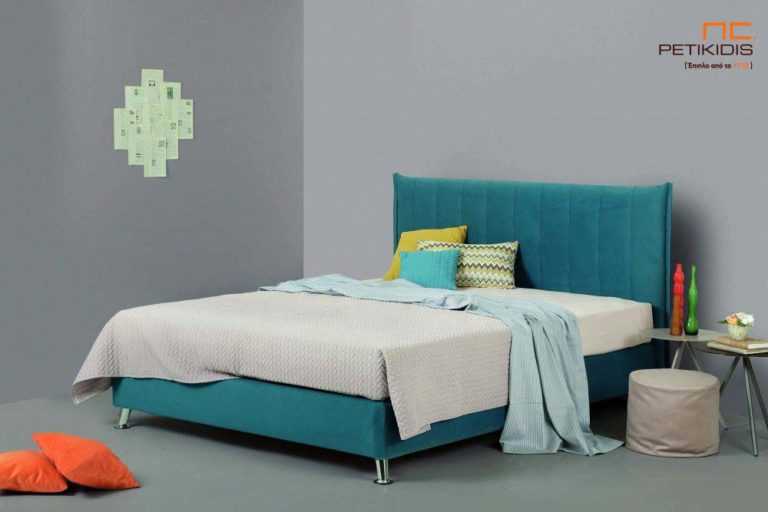 Υφασμάτινο κρεβάτι Tierra της Linea Strom σε ύφασμα μονόχρωμο αλέκιαστο και αδιάβροχο. Το κεφαλάρι έχει ελαφρύ καπιτονέ σχέδιοκαι το ύφασμα αφαιρείται από την βάση και το κεφαλάρι για εύκολο καθάρισμα .