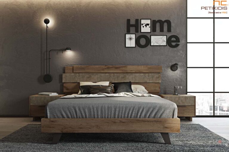 Κρεβάτι Sicilia με ξύλινα πόδια, δυνατότητα προσθήκης φωτισμού led στο κεφαλάρι και το ποδαρικό. Διατίθεται και με μηχανισμό για αποθηκευτικό χώρο. Μοντέρνο minimal σχέδιο ιδανικό για μικρούς χώρους. Διαθέσιμο σε δύο χρώματα βακελίτη Μ.22 & Μ.23.