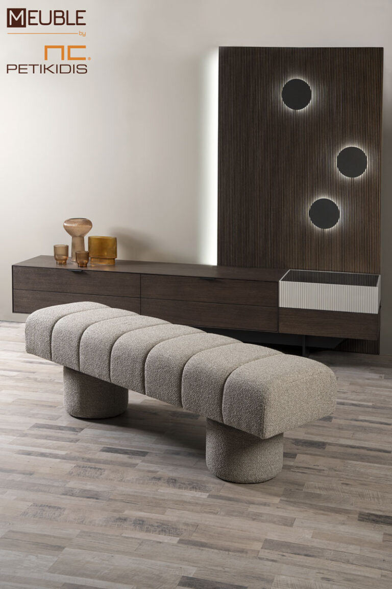 Πάγκος Bliss με ύφασμα αλέκιαστο αδιάβροχο. Διατίθεται σε μεγάλη ποικιλία χρωμάτων και διαστάσεων.