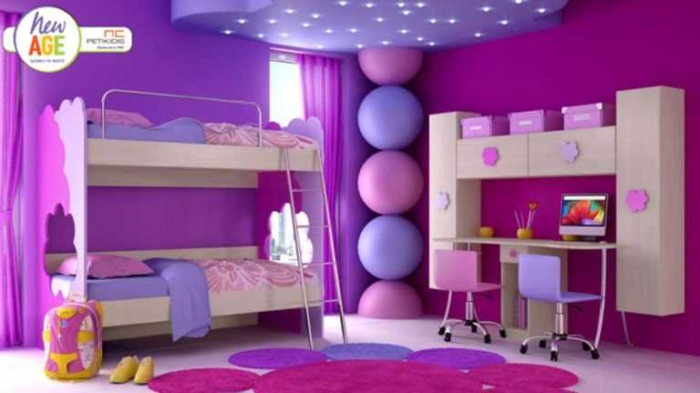 Παιδικό & εφηβικό δωμάτιο Κως 3 με κουκέτα, διπλό γραφείο, ντουλάπια και ράφια. Διατίθεται σε ποικιλία χρωμάτων.