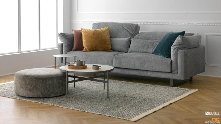 Τριθέσιος καναπές Genesis σε μοντέρνα μίνιμαλ γραμμή με ξύλινη βάση και μεταλλικά πόδια. Το ύφασμά του είναι αδιάβροχο και αλέκιαστο και διατίθεται σε ποικιλία χρωμάτων. Διαθέτει ανακλήσεις στα μαξιλάρια πλάτης που τον καθιστούν άνετο και πρακτικό.