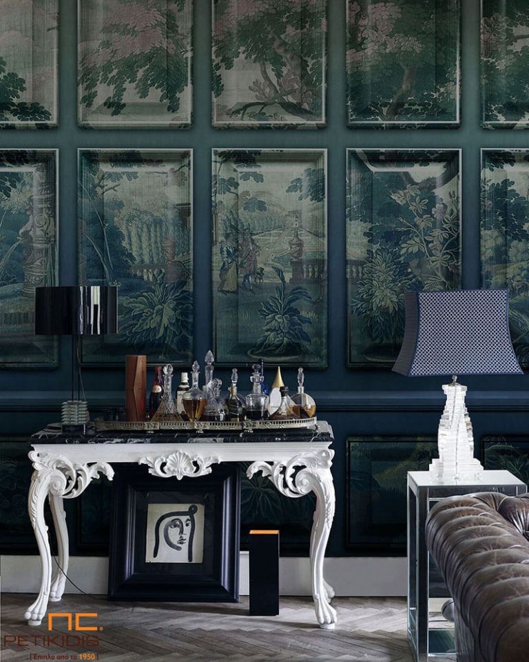 wallpaper mu11034 1 green vintage