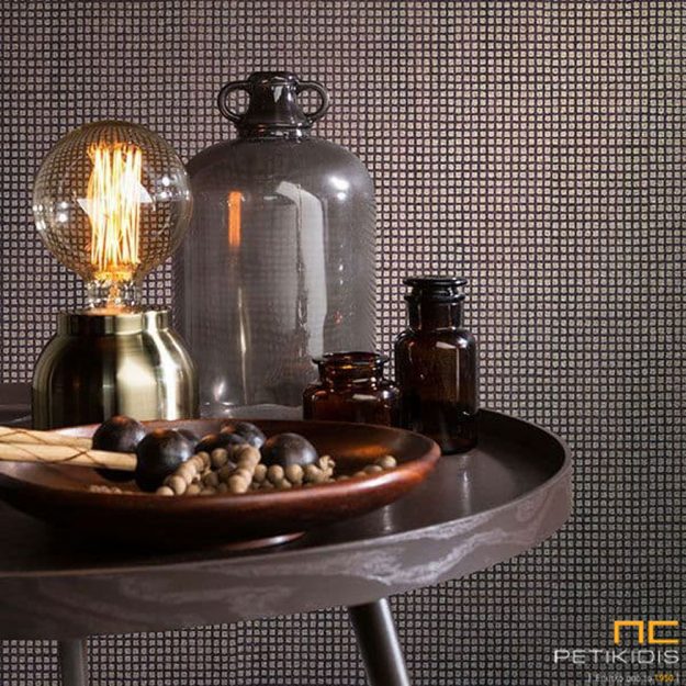 Κλασική Τραπεζαρία wallpaper passenger tp21243 kafe xruso tetragwna glitter metalic moderno style