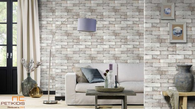 Κλασική Τραπεζαρία Ταπετσαρία τοίχου Factory III No446302 Rasch σε ρολό. Το σχέδιό της είναι σε απομίμηση πέτρας. Τα χρώματά της είναι σε γκρι και μπεζ αποχρώσεις.Το ύφος της είναι σε μοντέρνο industrial style. Non woven