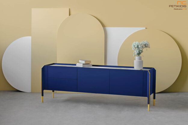 Κλασική Τραπεζαρία Μπουφέ Lenk. Εμπνευσμένος από τη γεωμετρική αυστηρότητα της δεκαετίας του 1950 και την κομψότητα του Ιταλικού haute couture σχεδιασμού, o μπουφές LENK αποτυπώνει την υψηλής ποιότητας δεξιοτεχνία της παραγωγής μας και το καινοτόμο design.