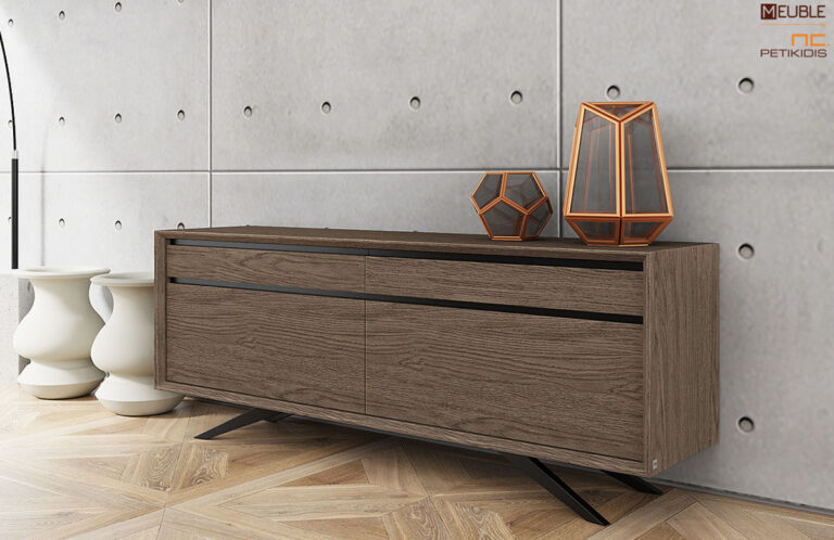 Πρωτοποριακό μοντέρνο σχέδιο σε δρυς ξύλο και λεπτομέρειες σε λάκα. Υπάρχει ευελιξία στις επιλογές των χρωμάτων και των υλικών, με οδηγό την αρχιτεκτονική του κάθε χώρου.