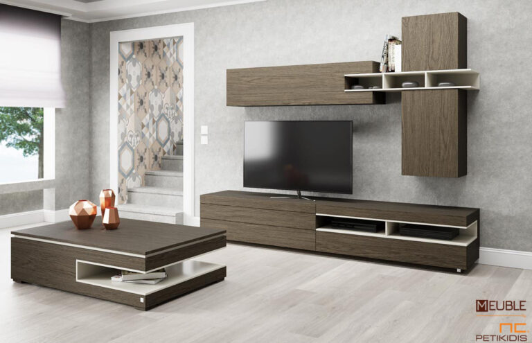 Σύνθεση Forma. Μίνιμαλ και λιτός σχεδιασμός σε ξύλο δρυς και λεπτομέρειες λάκας.