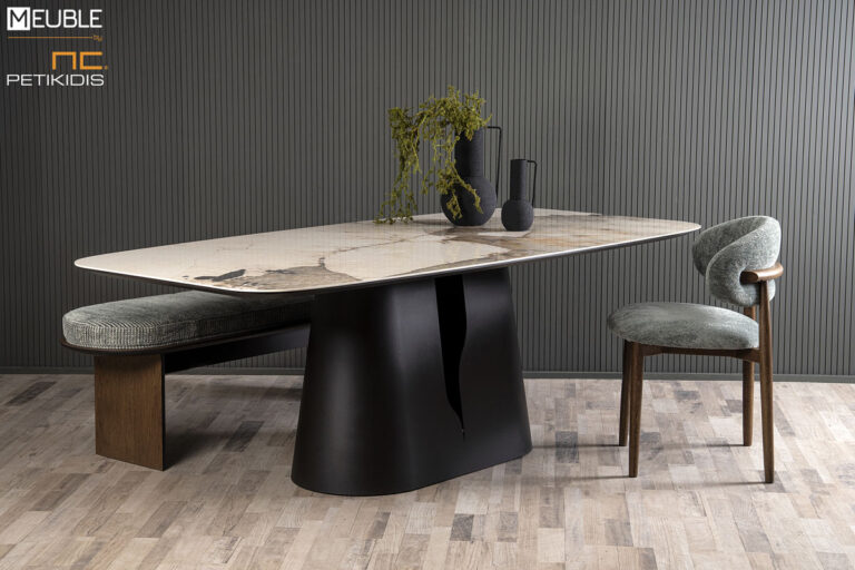 Τραπέζι Epic με κεραμικό υλικό και λάκα με κεντρική βάση. Μοντέρνο και minimaal διατίθεται σε μεγάλη ποικιλία χρωμάτων και διαστάσεων.
