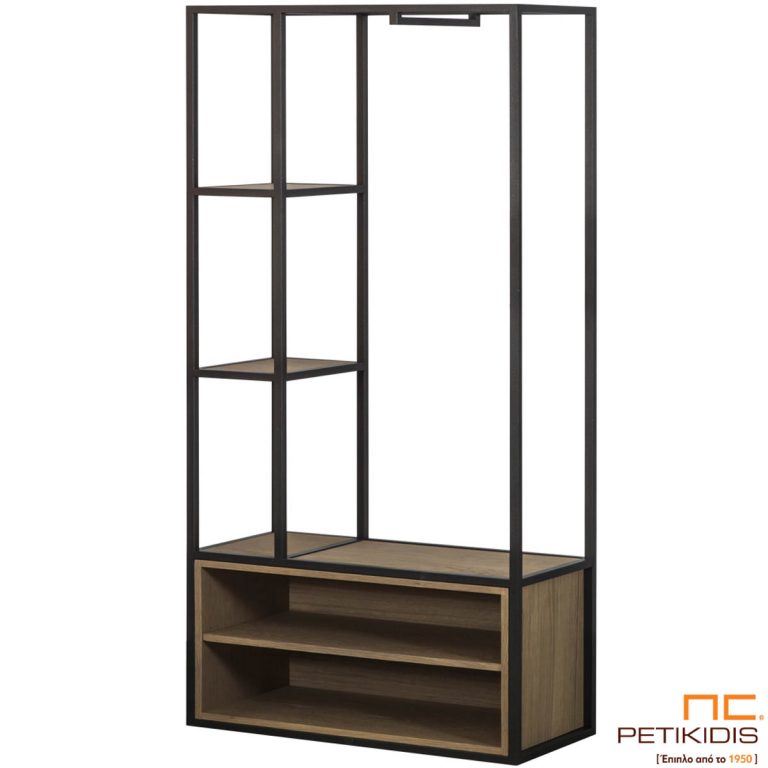 Κρεμάστρα Rory από ξύλο δρυς και μεταλλικό σκελετό.Ιδανικό για υπνοδωμάτια, εισόδους και χώρους υποδοχής.