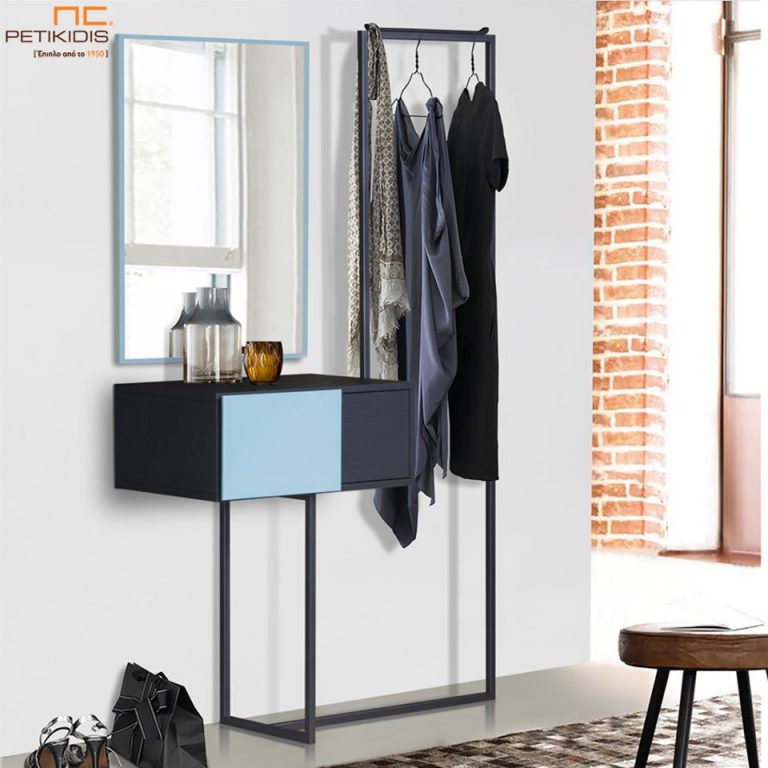 Μικροέπιπλο Εισόδου Angus με Κρεμάστρα & Καθρέπτη