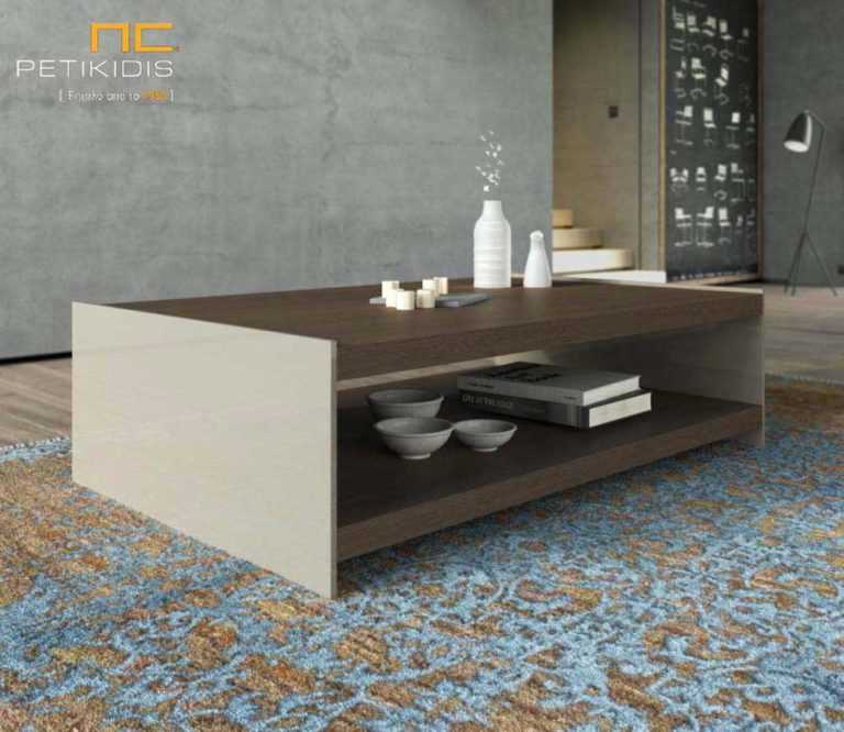 Τραπεζάκι σαλονιού Cosi από ξύλο δρυς και λάκα. Ιδανικό για μικρούς χώρους.