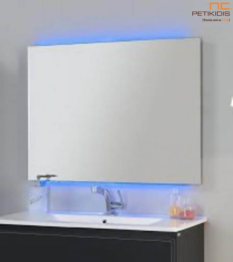 Παραλληλόγραμμος καθρέφτης μπάνιου με φωτισμό- BATH10