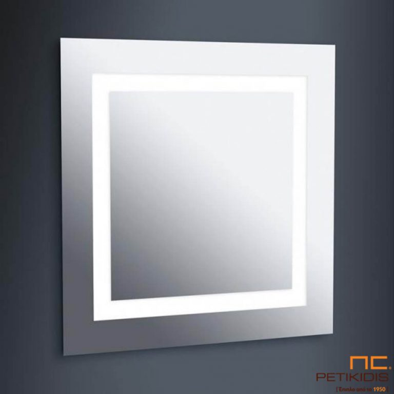 Επιτοίχιος τετράγωνος καθρέφτης με φωτισμό- Μ3
