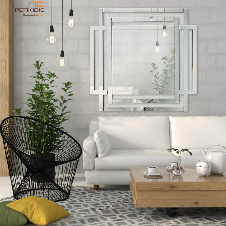 Τετράγωνος επιτοίχιος καθρέφτης - C370