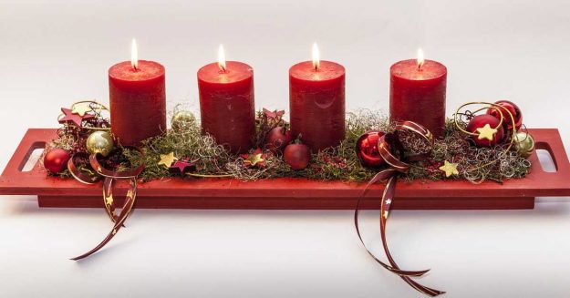 Κλασική Τραπεζαρία Χριστουγεννιάτικα Κεριά