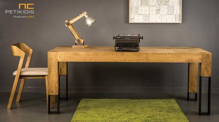 trapezaria cube xylo roustic drys mettalika podia 1