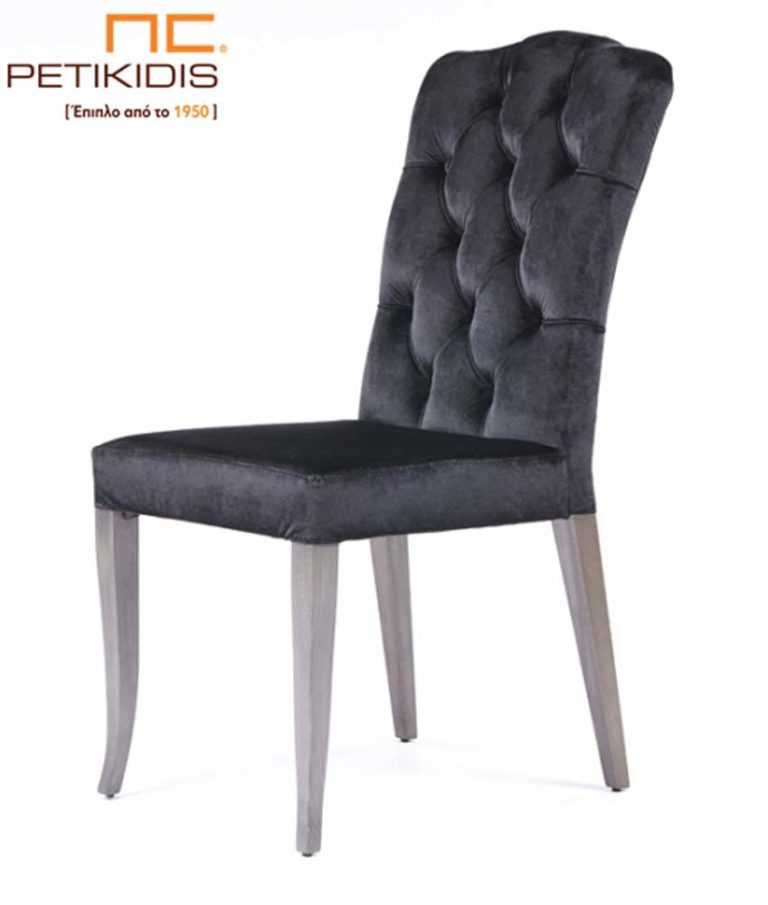 Καρέκλα (n163k) με Πλάτη Καπιτονέ & Πόδια από Οξιά