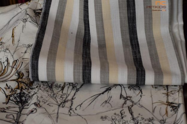 Κλασική Τραπεζαρία kourtina roman riga ekrou gkri mavro loyloydia