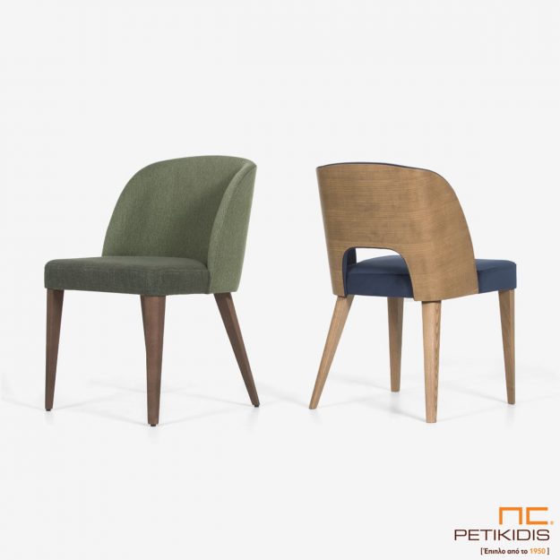 Καρέκλα Marien Α93 και Marien A93 Plus με υφασμάτινη πλάτη και ξύλινη.