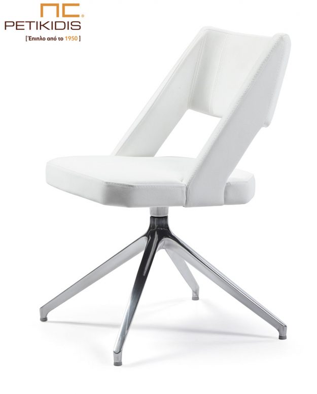 Κλασική Τραπεζαρία Καρεκλοπολυθρόνα Νο232-29 με μεταλλική βάση . Μπορούν άνετα να χρησιμοποιηθούν και ως καρέκλες συνομιλητού σε εργασιακό χώρο. Ιδιαίτερη άνεση και σχεδιασμός. Το ύφασμα είναι εκρού αλέκιαστο και αδιάβροχο.