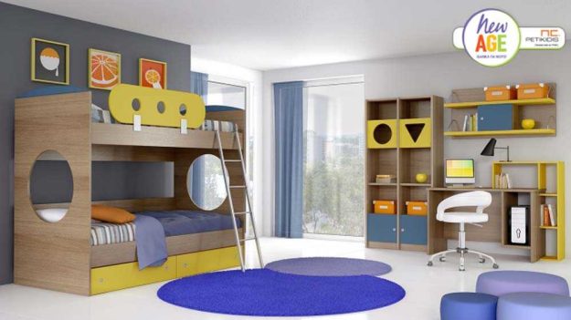 Κλασική Τραπεζαρία Παιδικό Δωμάτιο Κουκέτα Κύκλος