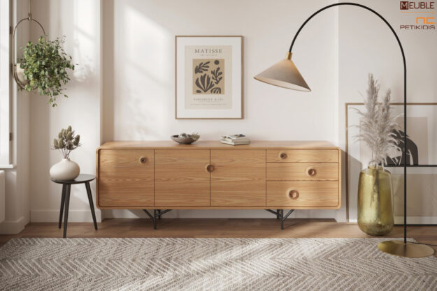 Μπουφές TARA, σχεδιασμένος από τον Dalibor Marek με minimal και μοντέρνα αισθητική. Είναι κατάλληλο έπιπλο για επαγγελματική και οικιακή χρήση. Μπορείτε να επιλέξετε τα φινιρίσματα (χρώμα ξύλου και μετάλλου) που ταιριάζουν περισσότερο στην αισθητική και στην διάθεσή σας.