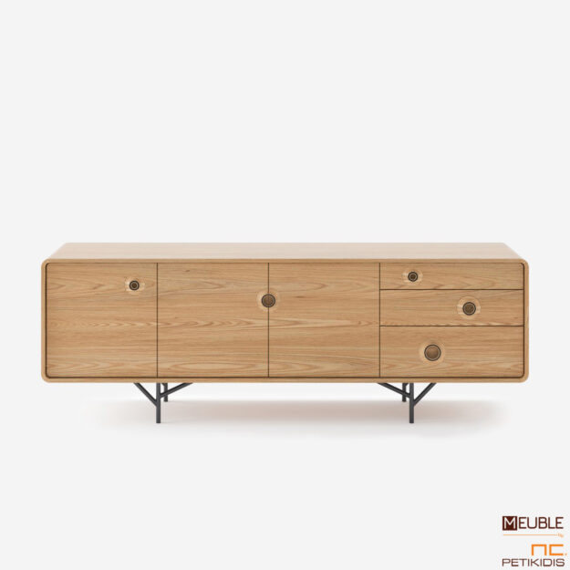 Κλασική Τραπεζαρία Μπουφές TARA, σχεδιασμένος από τον Dalibor Marek με minimal και μοντέρνα αισθητική. Είναι κατάλληλο έπιπλο για επαγγελματική και οικιακή χρήση. Μπορείτε να επιλέξετε τα φινιρίσματα (χρώμα ξύλου και μετάλλου) που ταιριάζουν περισσότερο στην αισθητική και στην διάθεσή σας.