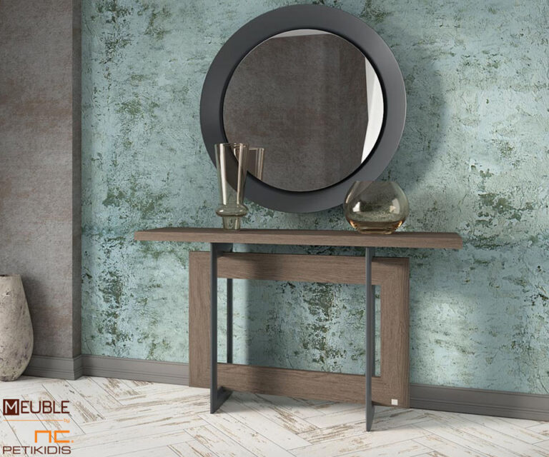 Κονσόλα Motivo μίνιμαλ και μοντέρνα γραμμή από ξύλο δρυς και ματ λάκα.
