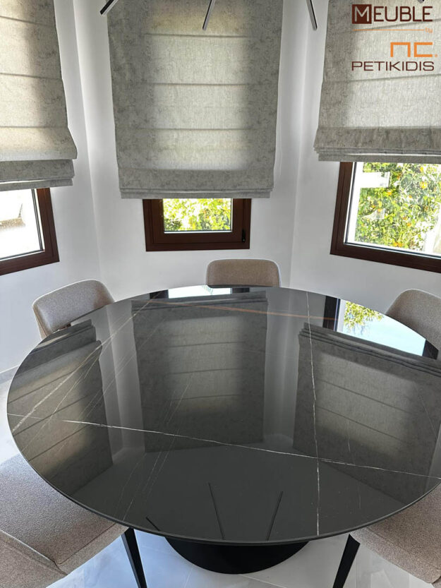 Κλασική Τραπεζαρία Trapezaria Rotonta Chic 4