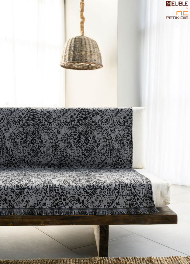 Ριχτάρι Εxcelsior Art.2692441 χρώμα black-grey. Μία συλλογή με βάση το βαμβάκι, που προσφέρει μια μεγάλη ποικιλία χρωμάτων ως ασορτί πρόταση στα ριχτάρια και είναι διαθέσιμα σε 3 μεγέθη. a.180x180cm b.180x300cm c.180x240cm Σειρά cotton: 80%cot - 20%pol