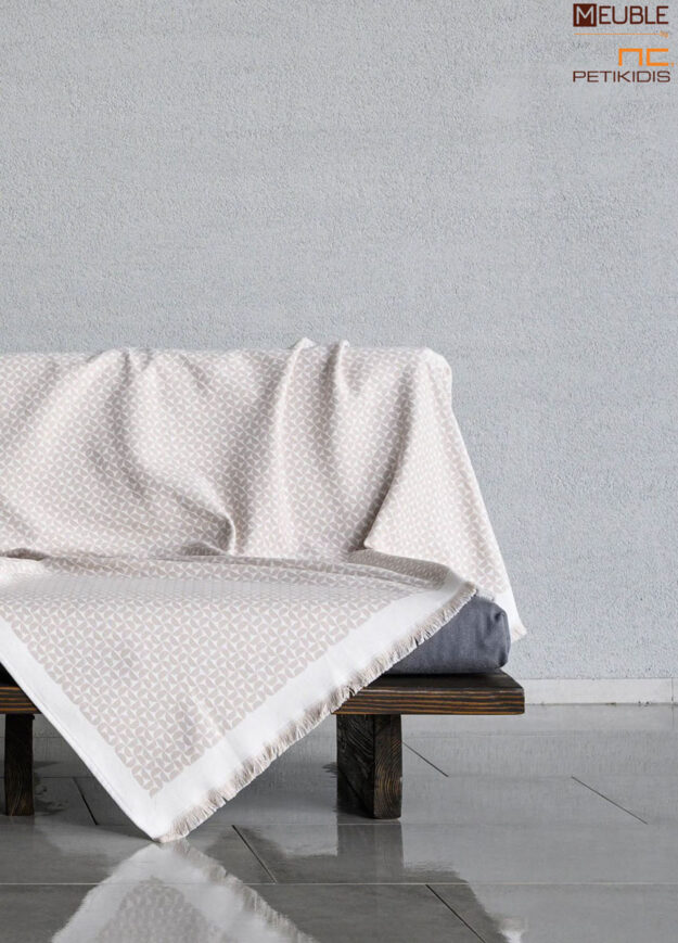 Ριχτάρι Seventies Art.2492411 σε natur χρώμα. Μία συλλογή με βάση το βαμβάκι, που προσφέρει μια μεγάλη ποικιλία χρωμάτων ως ασορτί πρόταση στα ριχτάρια και είναι διαθέσιμα σε 3 μεγέθη. a.180x180cm b.180x300cm c.180x240cm Σειρά cotton: 80%cot - 20%pol