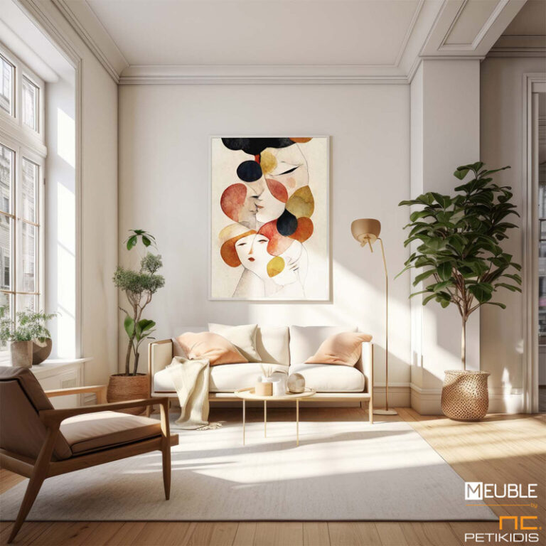 “The Loving ΙΙ” είναι ο τίτλος του πίνακα που βλέπουμε, με τρία γυναικεία πρόσωπα σε αφαιρετική γραμμή και απαλές χρωματικές πινελιές. Η σύνθεση δημιουργεί μια αίσθηση ρομαντισμού και ηρεμίας, εστιάζοντας στην αρμονία των μορφών και των χρωμάτων. Δίνει έμφαση στην έκφραση και την ευαισθησία. Παράγεται και σε poster. Διαθέσιμες διαστάσεις 50X70, 70X100, 80X120, 100X140, 120X160, 120X180.